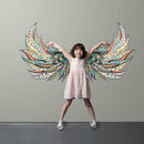 2pcs Removable Cartoon Wings Wall Stickers Waterproof Kids Bedroom Decals