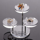 Acrylic Jewelry Organizer Display Necklace Bracelet Round Holder Stand Rack Case