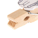 10 pcs/ lot Cute Cheese meow Wooden Paper Clips / Small Craft Photo PegsJC!E
