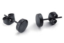 Jewelry Men's Earrings, 6mm Circle Ear Studs, 2pcs (1 Pair), Stainless Stee K2A8