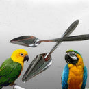 1pcs Stainless Steel Pet .Feeding Tool Water Milk Spoon For Bird Parrot Sup R1F2