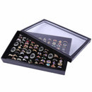 100 Earring Ring Jewellery Display Storage Box Tray Show Case Organiser Holder--