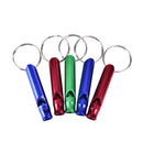 5X Alloy Aluminum Emergency Survival Whistle Outdoor Camping Hiking Keychain LJ