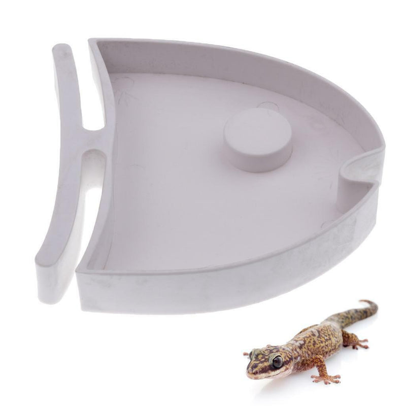 Fish Shape Food Water Dish Bowl Basin Reptile Lizard Turtle Feeder Holder S