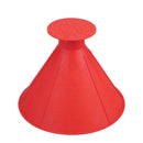 Cone Shaped Scrape Windshield Ice Scraper Funnel Snow Remover (Red 17.5cm)