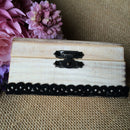 Bird Couple Mr Mrs Retro Wedding Ring Bearer Box Wood Display Jewelry Holder