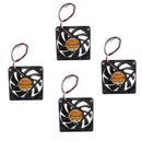 4pieces 12V 3Pin 70mm Mini 7cm Fan Silent Computer Cooler Cooling Fan PC