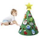 Novelty Christmas Xmas Decoration Felt Tree With Snowman Sacks Stocking Hanging