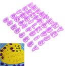 40Pcs/1Set Cake Baking Letter Cookie Fondant Alphabet Number Mold DIY Mold T3C