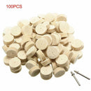 100pcs 13mm Wool Felt Polishing Wheel Buffing Pad For Rotary Hot Tool M3N4