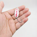 6 Pcs Fishing Spoon Spinner Koeder Metal Hook Hard Art Coating Colorful 6g