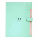 Plastic Expanding File Folders Accordion Document Organizer 5-Pocket A4 Let T9O8