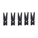100 Mini wooden pegs (Black)