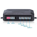 Black Car Reversing Parking Sensor 4 Probe Lcd Display Audio Buzzer Alarm K