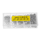 250pcs/box Fishing Split Rings Stainless Steel Double Loop Rings Mixed Size