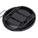 72mm center pinch snap on Front Lens Cap Cover For Canon string SH Nik L5Q6