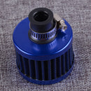12mm Carbon Round Oil Air Intake Crankcase Vent Valve Cover Breather Filter