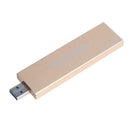 M.2 NGFF SSD to USB3.0 Type-A Adapter Flash Hard Drive External Enclosure