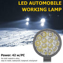 42W Offroad Round LED Work Light Bar Mini Waterproof Spot Beam Driving Fog Lamp