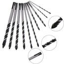 10PCS Titanium Steel Alloy Electric Drill Bit Set For Masonary Concrete Brick 3C