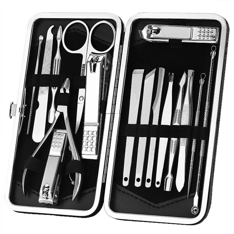 Nail Pedicure Set Professional 16 in 1 Stainless Steel Nail Cutting Machine N9O8