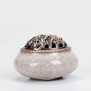 Ceramic Incense Burners Portable Porcelain Censer Buddhism Incense Holder H