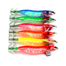 10cm Glow in Dark Luminous Fishing Lures Baits Squid Egi Shrimp jigs Hooks JR