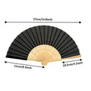 12 Pack Handheld Fan Silk Bamboo Folding Fan Handheld Folding Fan For Churc