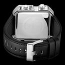 Boamigo Men Sports Watches 3 Time Zone Big Man Fashion Watch Leather Quartz