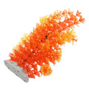 Orange Artificial Plastic Water Plants for Fish Tank Aquarium Decoration V6Z9