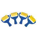 Set of 4pcs Sponge Paint Roller Brush DIY Children Painting Brushes Kid Art L2O2