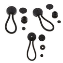 3pieces 6" white Ball Bungee Bungie Cord Heavy Duty Canopy Tarp Tie Downs Straps