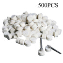 500PCS 13mm Wool Felt Polishing Wheel Buffing Pad 2 Mandrels for Rotary dfs