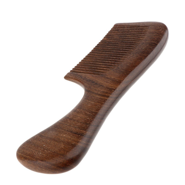 Handmade No Static Natural Sandalwood Massage Comb Hair Detangler Wood Comb