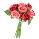 10'' Artificial Rose Flower Blossom Garland Floral Decor Centerpiece Red 1