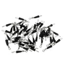 100pcs Metal Fishing Rolling Swivels Fast Link Quick-Change Snap Connector 1.2cm