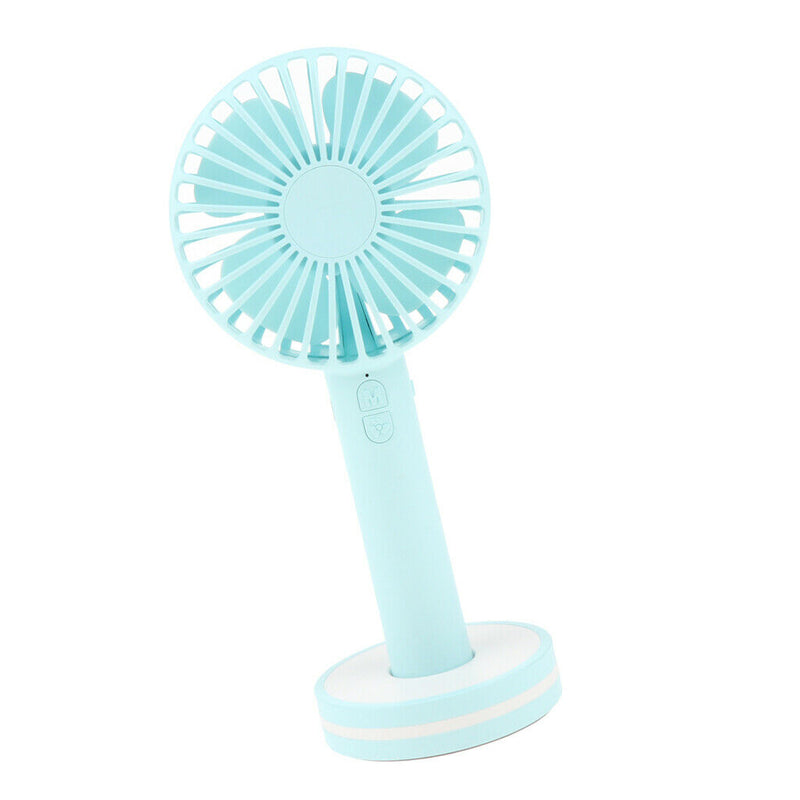 Portable USB Desktop Handheld Personal Fans, Cooler, Adjustable, with Mirror