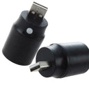 Black Plastic White Light Press Button USB LED Lamp Torch L5U5