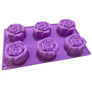 Rose Flower Silicone Molds Wedding Cupcake Topper Fondant Cake Decorating TS Hn