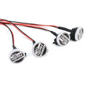 RC Car 4 Round LED Light Cover for 1:10 RC Crawler for Traxxas TRX-4 Axial  G1E9