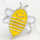 Cute 4PCS Enamel Animal Bee Brooch Pin Shirt Collar Pin Badge Corsage Jewelry 3C