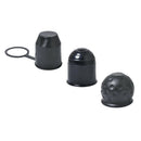 3Pcs 50mm Plastic+Rubber Towing Tow Ball Hitch Cap Protect Van