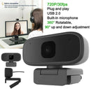 720P HD Webcam AUTO FOCUS Web Camera For PC/Laptop/Desktop with Microphone bs