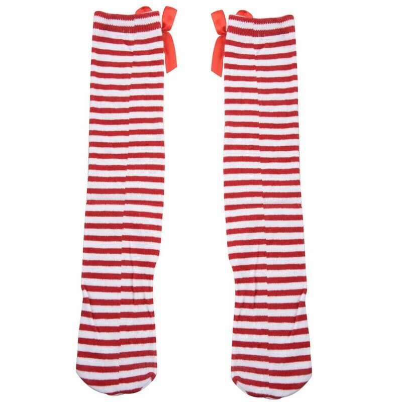 1-6 Years Kids Girls Princess Knee High Socks w/ Bowknot C9F6