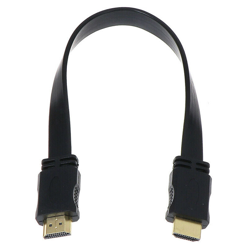 1 X 30cm HDMI Male to Male Plug Flat Cable Cord for Audio Video HDTV TV Gz JClj