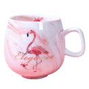Large Ceramic Coffee Mugs Large Handle for Men Women  U0212 pink
