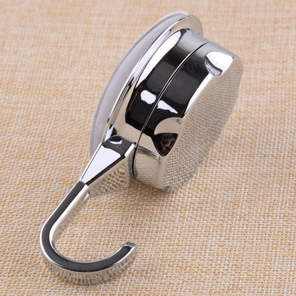 4pcs ABS Chrome Vacuum Suction Cup Towel Hooks Holder Wall Hanger Self Adhesive