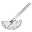 15Cm`180 Degree Adjustable Protractor Multifunction Stainless Steel Angle Rul ME