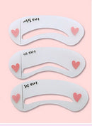 Korean 3 Style Mini Brow Class Drawing Guide Eyebrow card Template helper Z