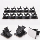 10x Adhesive Wire Cord Cable Drop Clips Desk Tidy Organizer Holder Line Fixer AU